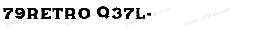 79Retro q37l字体转换